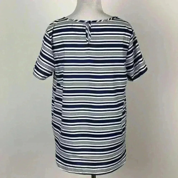 Faded glory women’s top size M 10-12 striped - Picture 3 of 5